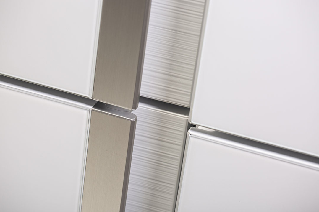 Холодильник, 4х дверный, нижняя морозилка, цвет: белый, стекло, класс A++, SJ-GX98P-WH (SJGX98PWH)