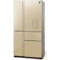 Холодильник, 5ти дверный, нижняя морозилка, цвет: шампань, стекло, класс A+, SJ-WX99A-CH (SJWX99ACH)