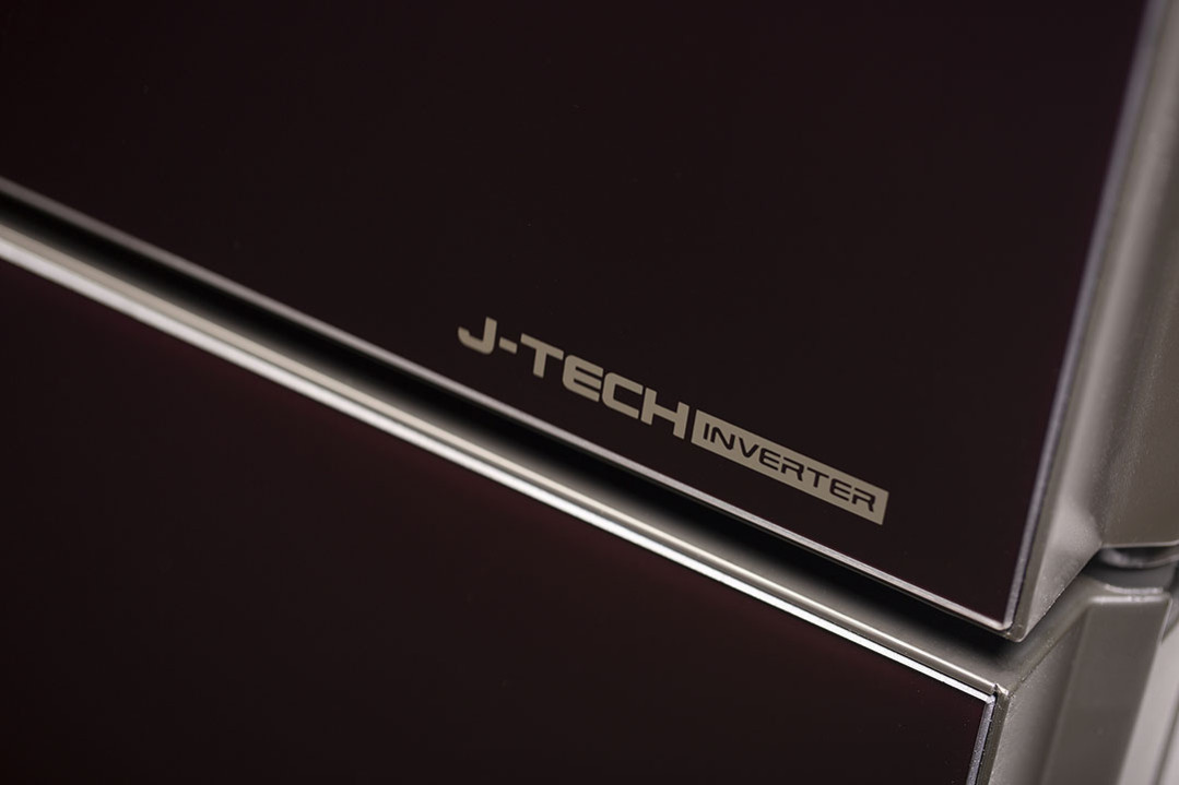 Холодильник, 4х дверный, нижняя морозилка, цвет: красный, стекло, класс A++, SJ-GX98P-RD (SJGX98PRD)