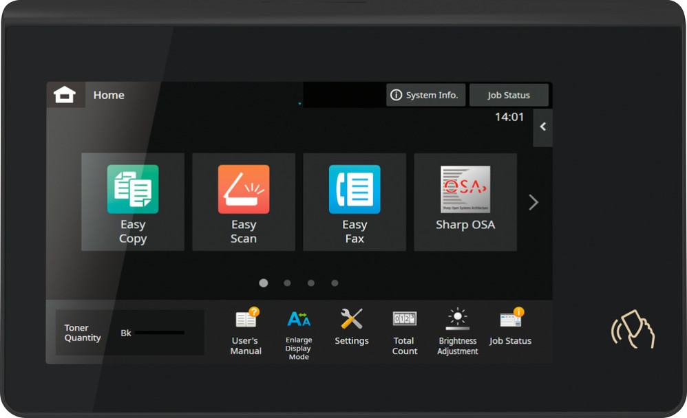 Монохромное МФУ формата A4 Sharp BP-B547WDEU