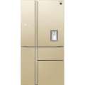 Холодильник, 5ти дверный, нижняя морозилка, цвет: шампань, стекло, класс A+, SJ-WX99A-CH (SJWX99ACH)