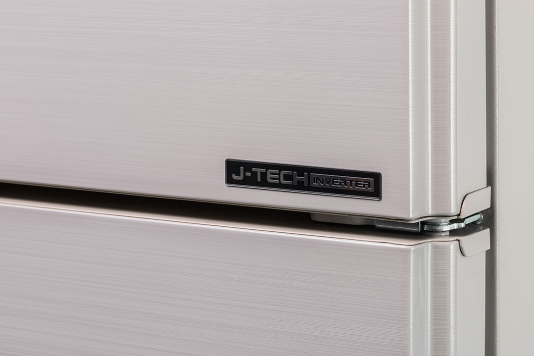 Холодильник, 2х дверный, верхняя морозилка, цвет: бежевый, металл, класс A++, SJ-XG55PM-BE (SJXG55PMBE)