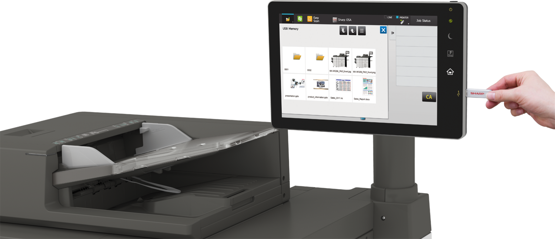 Производительная монохромная документ-система Sharp MX-M1056EU