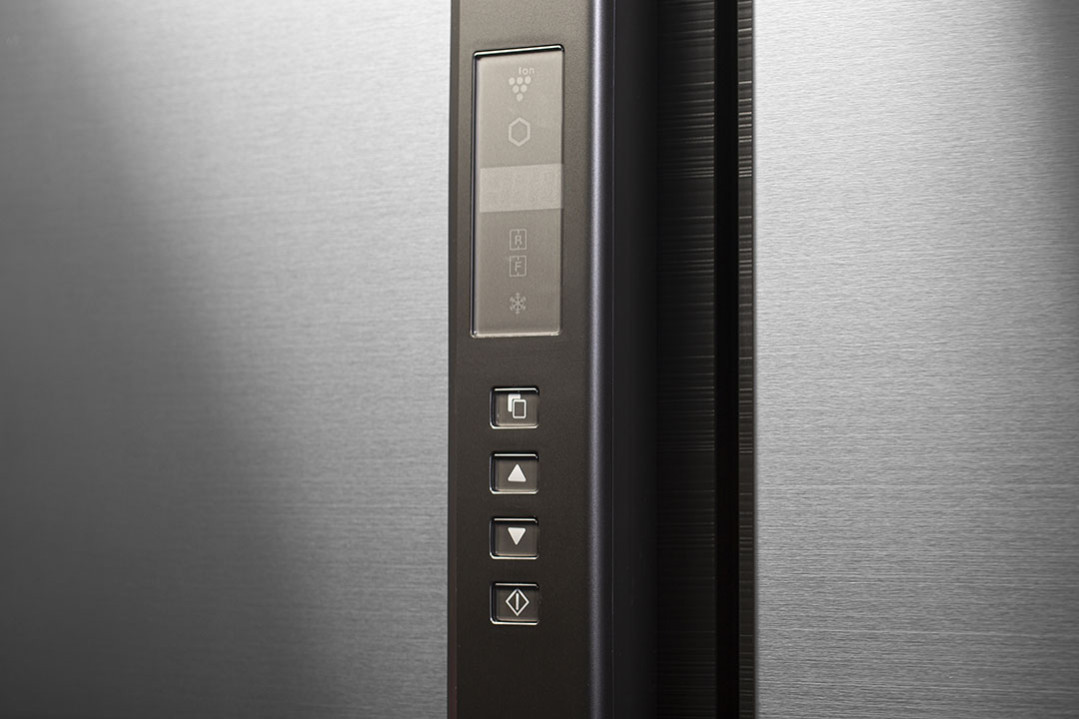 Холодильник, 4х дверный, нижняя морозилка, цвет: серебристый, металл, класс A++, SJ-EX93P-SL (SJEX93PSL)