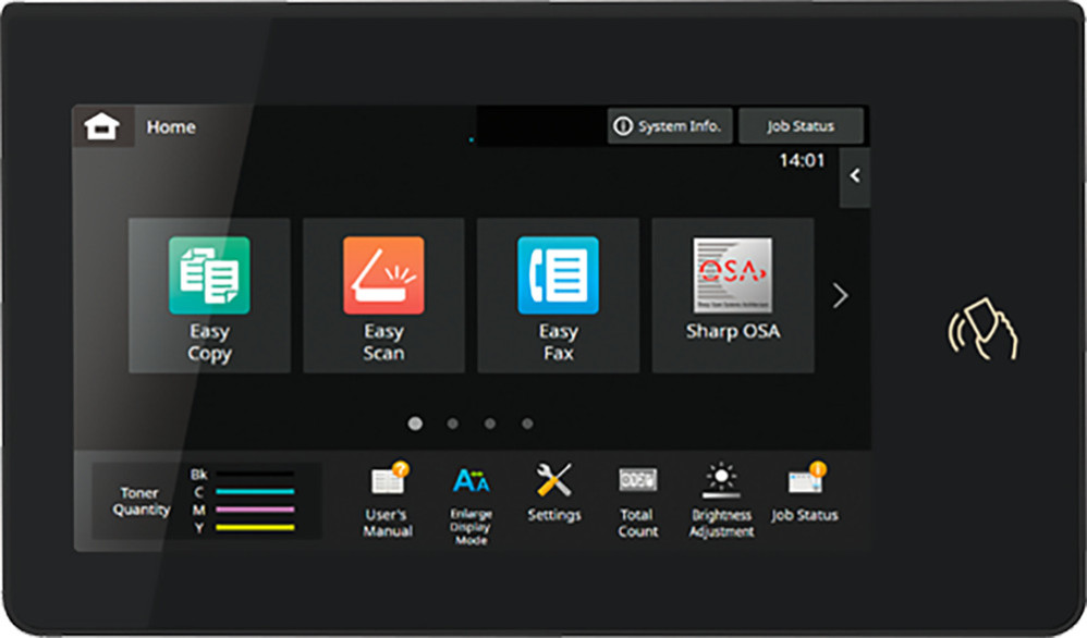 Цветное МФУ формата А4 Sharp BP-C542WDEU