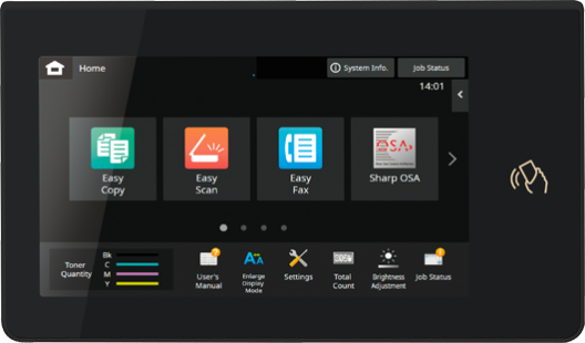 Цветное МФУ формата A4 Sharp BP-C533WDEU