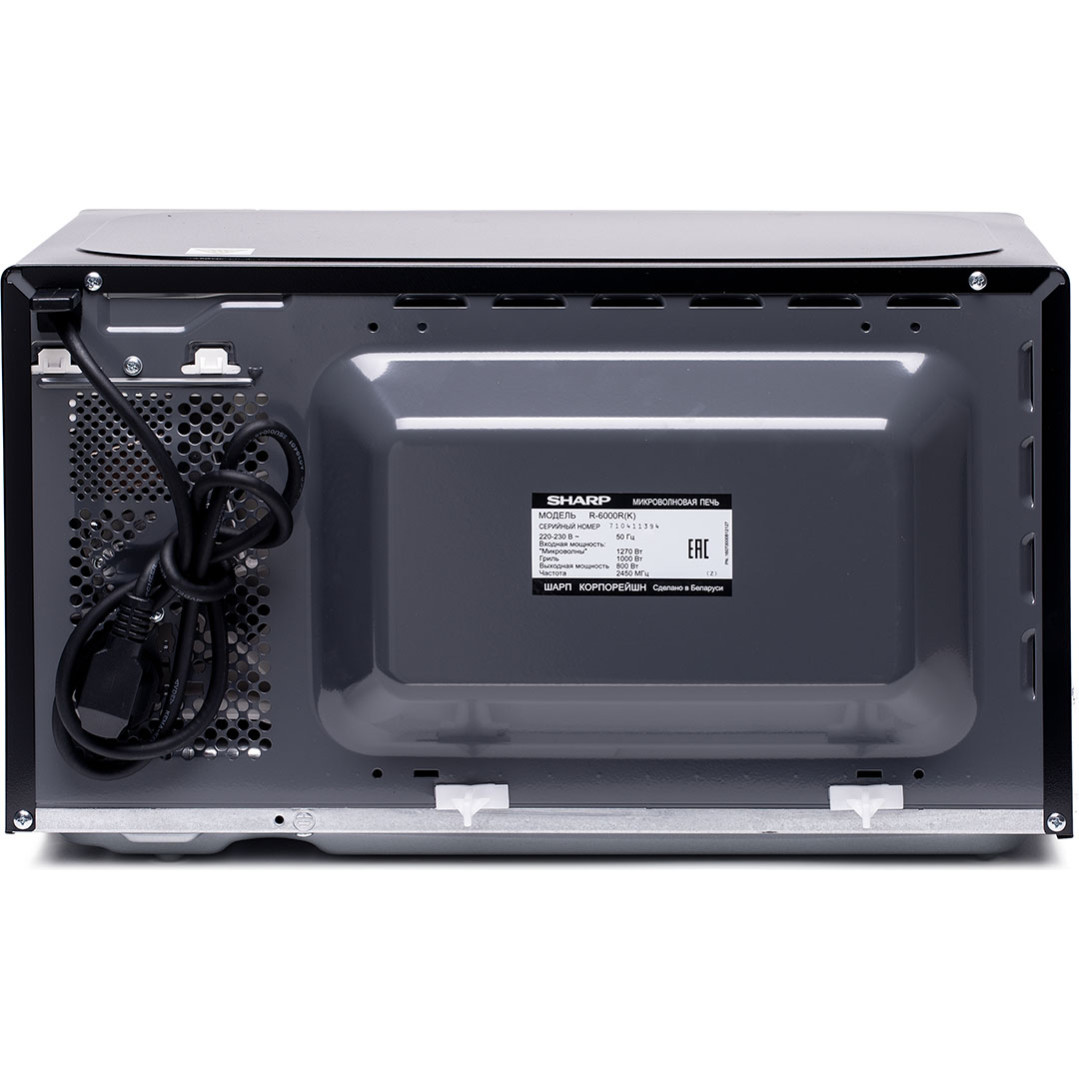 Микроволновая печь, 20 литров, черный, R-6000RK (R6000RK)