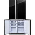 Холодильник, 4х дверный, нижняя морозилка, цвет: черный, стекло, класс A++, SJ-GX98P-BK (SJGX98PBK)