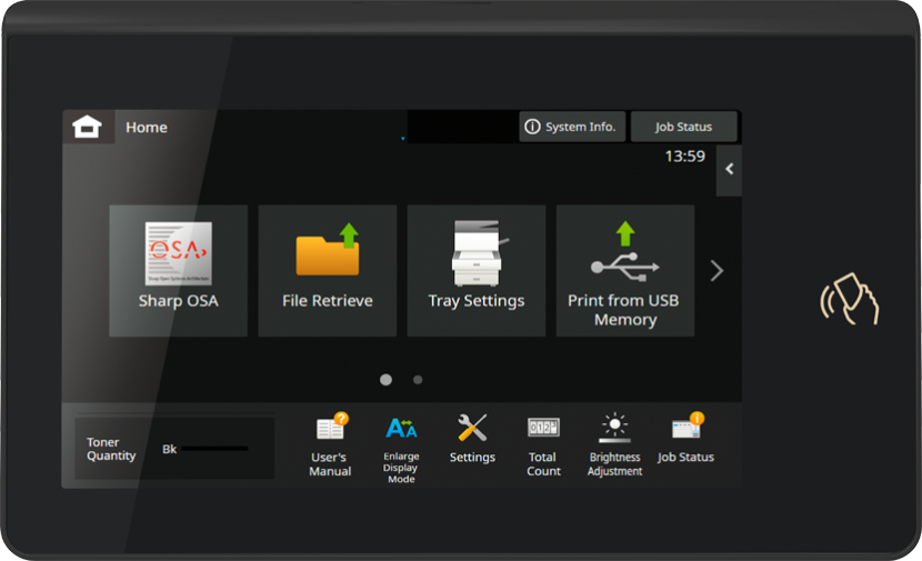 Монохромный принтер формата A4 Sharp BP-B547PWEU