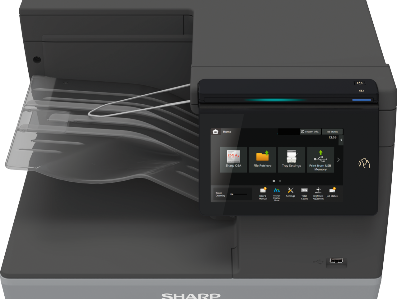 Монохромный принтер формата A4 Sharp BP-B547PWEU