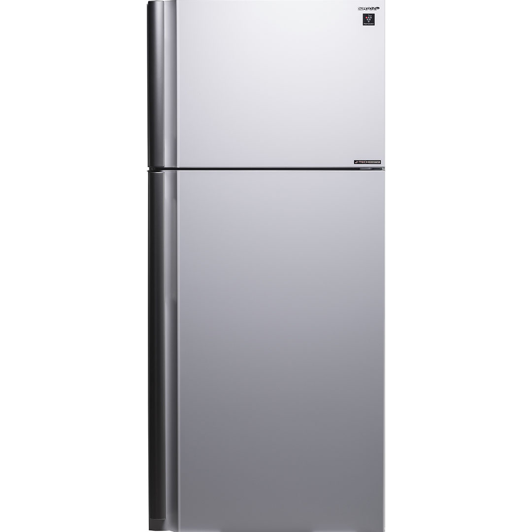 Холодильник, 2х дверный, верхняя морозилка, белый, металл, класс A++ SJ-XE59PM-WH