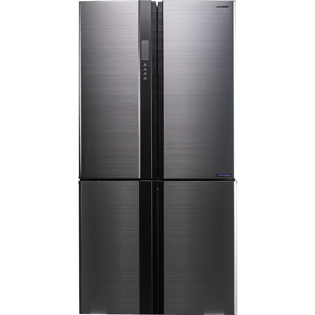 Холодильник, 4х дверный, нижняя морозилка, стальной, металл, класс A++,SJ-EX98F-SL